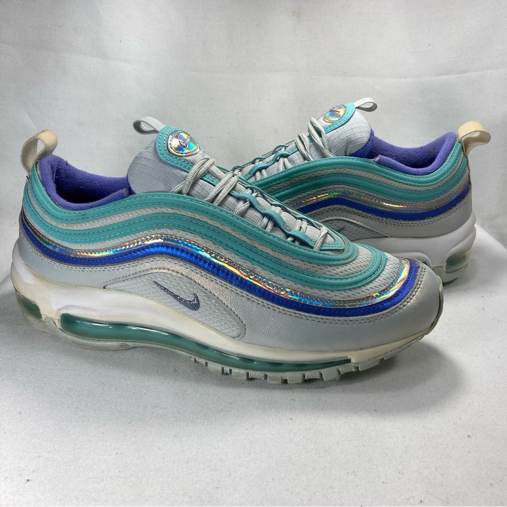 Nike Air Max 97 SE Aura Sapphire Aurora Green CT1965-400 Youth 7Y